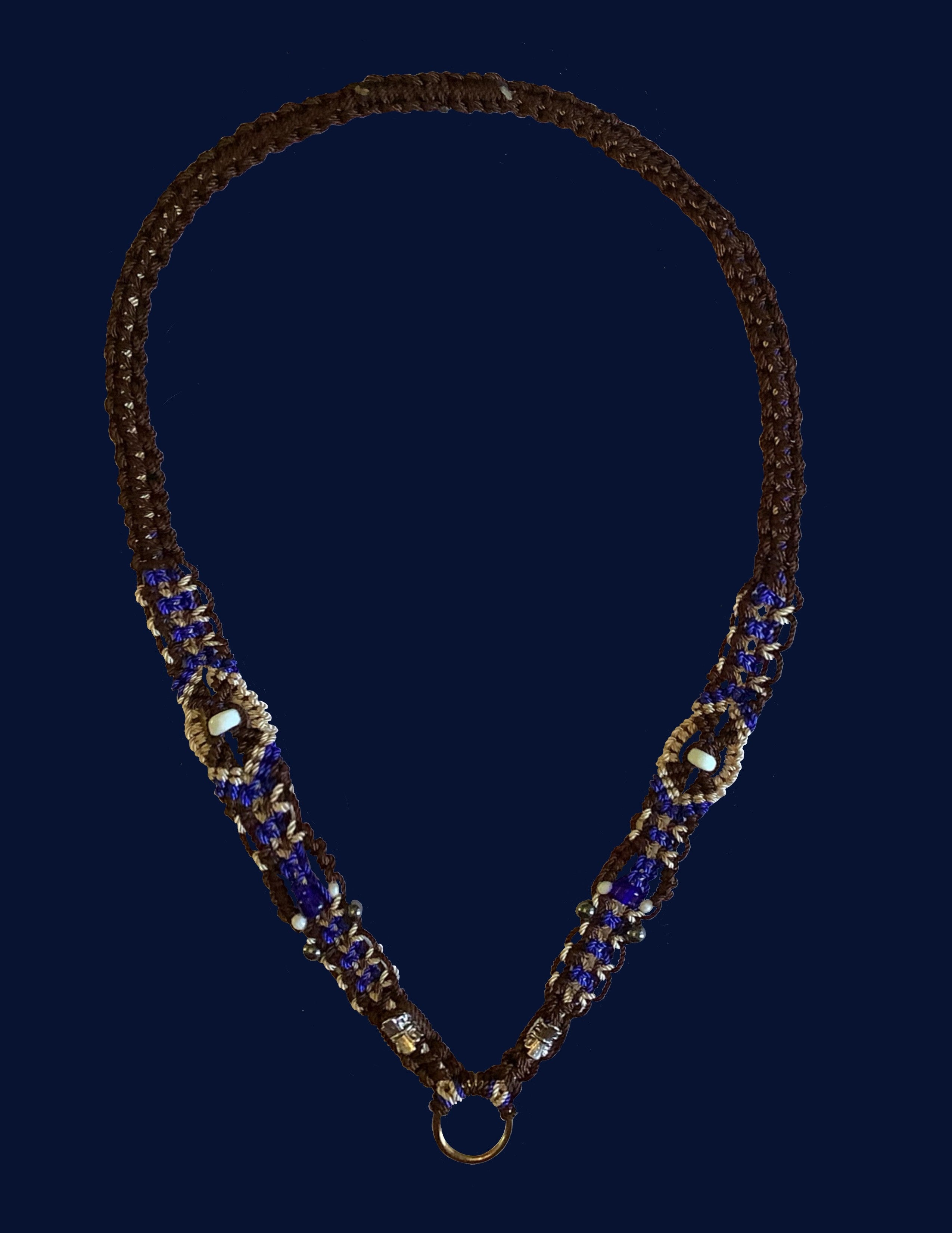 Misty Blue Lanyard 15"